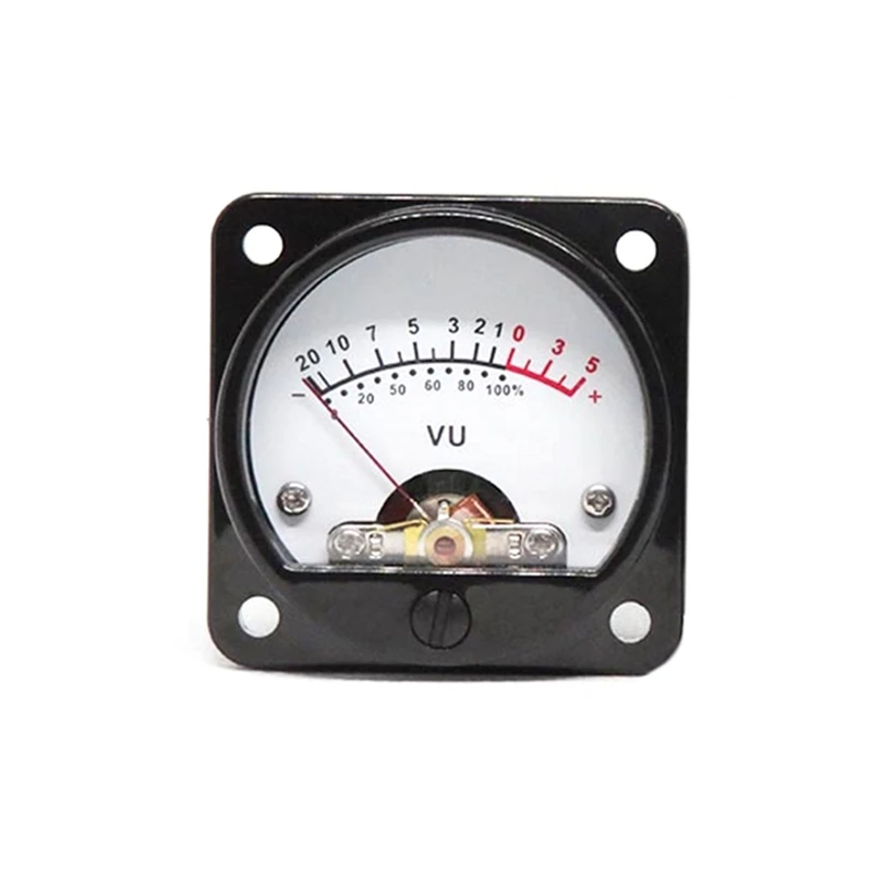 

2Pcs 45Mm Pointer Tube Amplifier VU Level Meter Head With LED Backlight With Driver Board, Connected Power Output