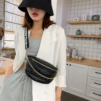 women waist packs chain pu leather fanny letter belt bag shoulder luxury messenger fashion female chest crossbody bag pouch new