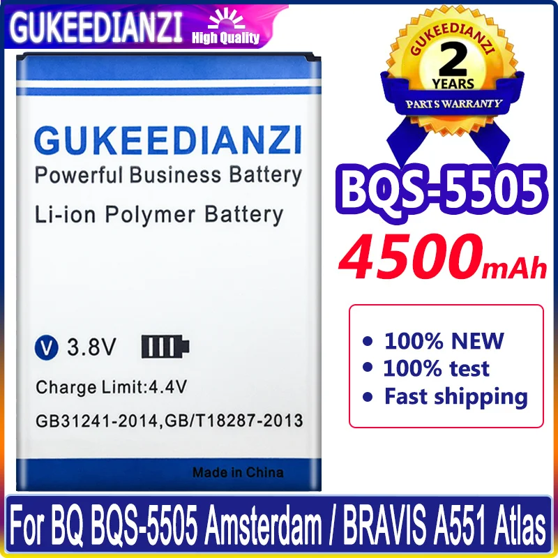 GUKEEDIANZI Battery 4500mAh BQS-5505 for Oukitel U7 Pro BQ Amsterdam BRAVIS A551 Atlas Batteries |