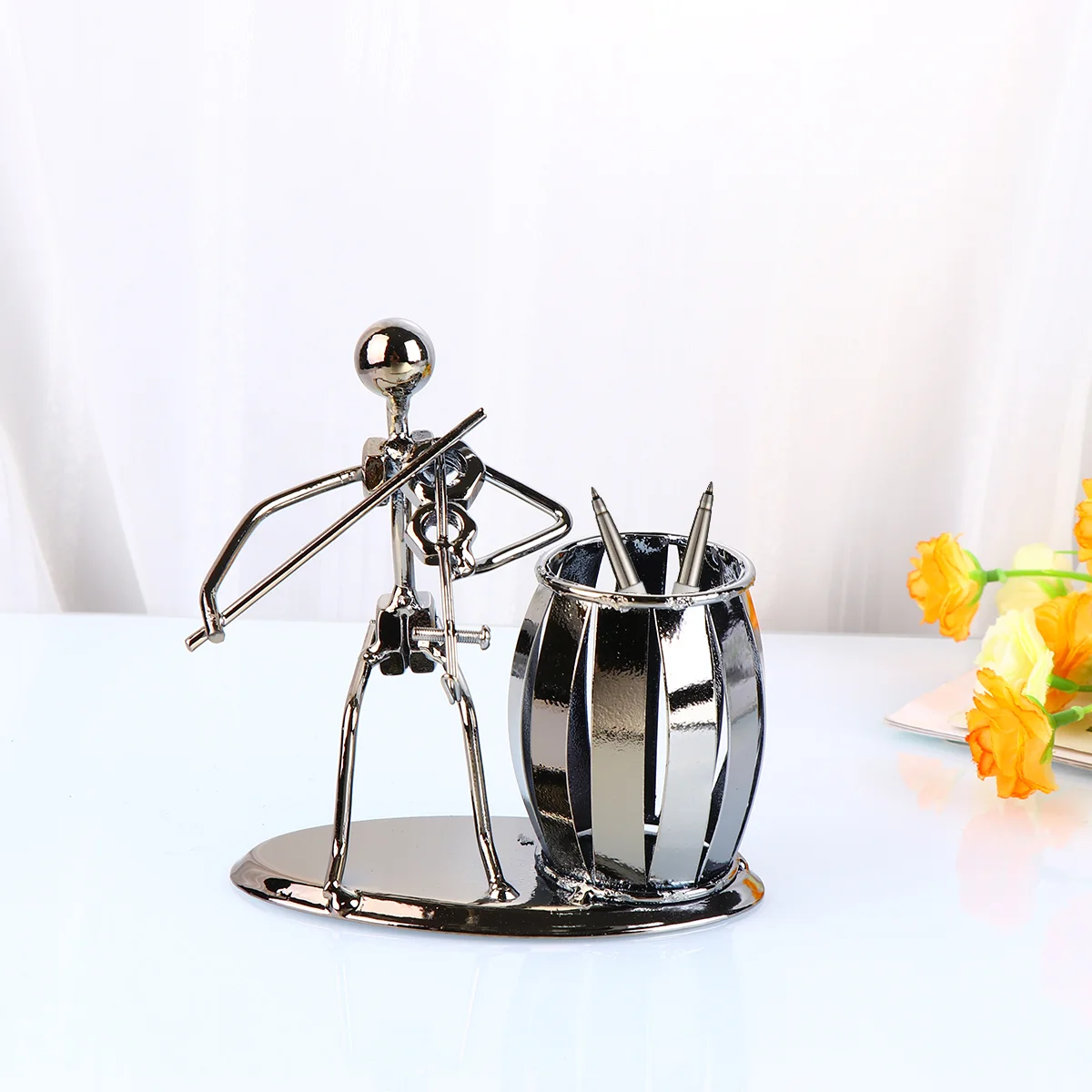 

Metal Decor Holder Desk Crafts Decoration Gift Holder Container Holder Pen Pot