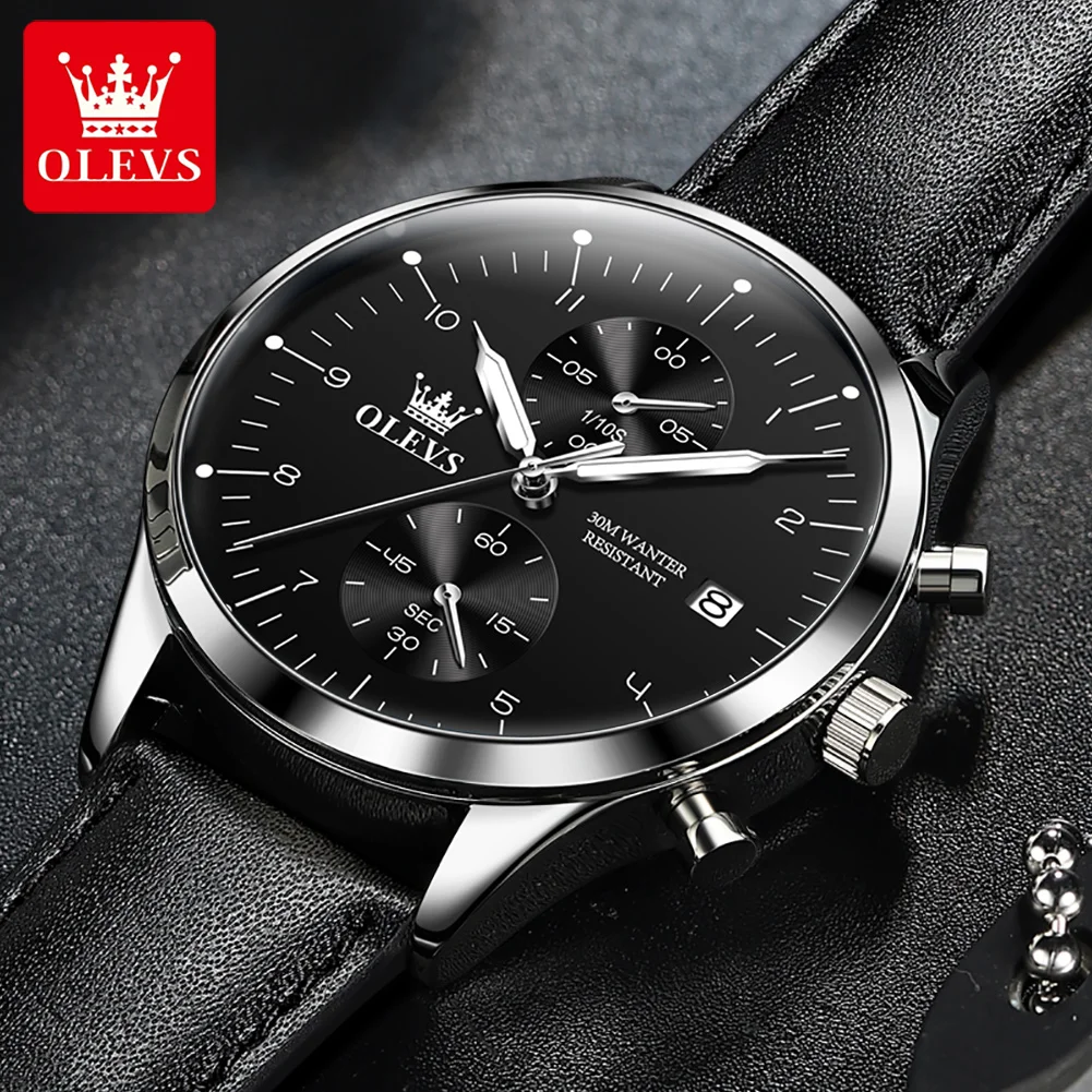 OLEVS лучший бренд класса люкс мужские часы простые модные кварцевые для мужчин