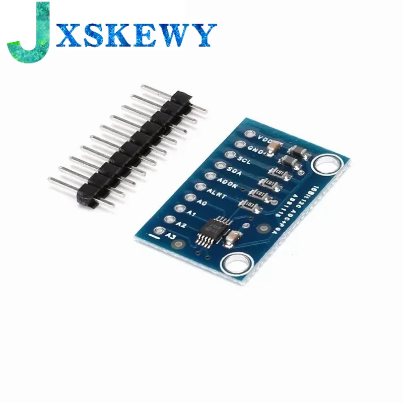 ADS1115 16-битный модуль I2C прецизионный АЦП 4-канальная макетная плата усилитель