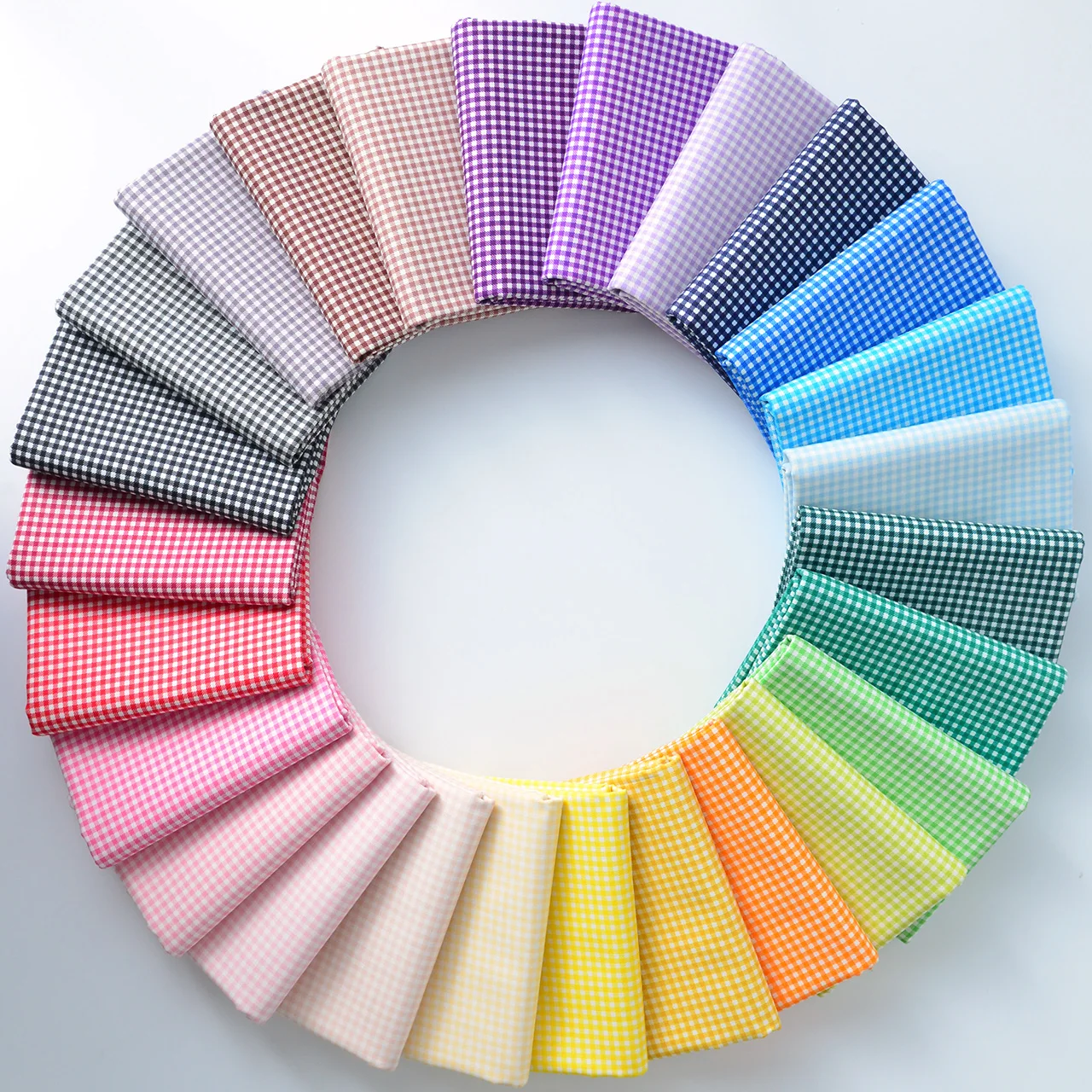 4mm Cotton Small Plaid Fabric Yarn-Dyed Chaoyangge Doll Clothes Handmade DIY 145cm*50cm