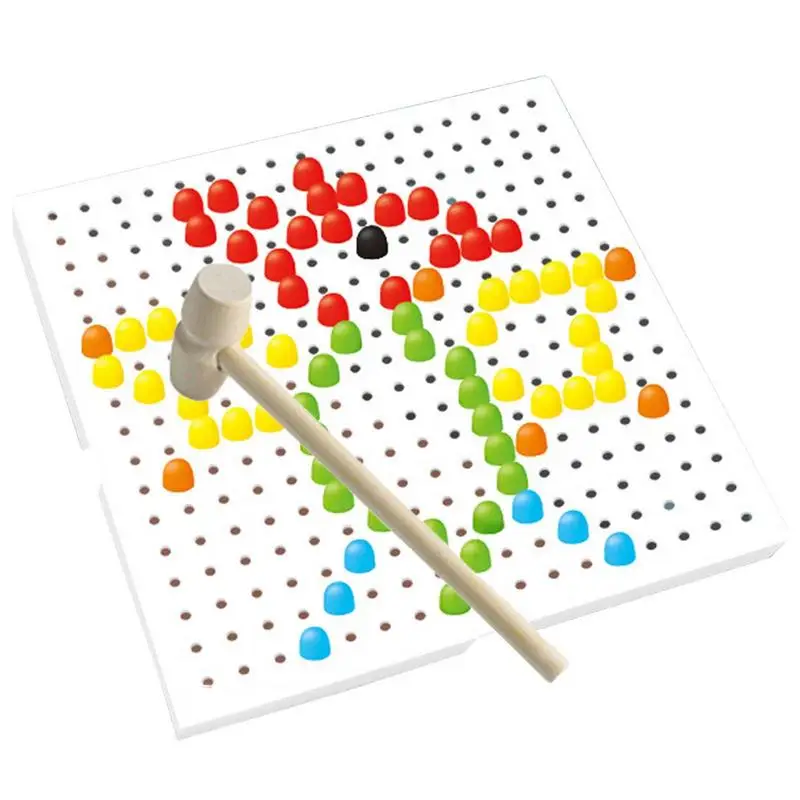 

Детский пегборд, игрушечный гриб, ногти, пегборд, игрушки с молотком, сделай сам, пегборд, развивающие игрушки, разные цвета для детей, малыши