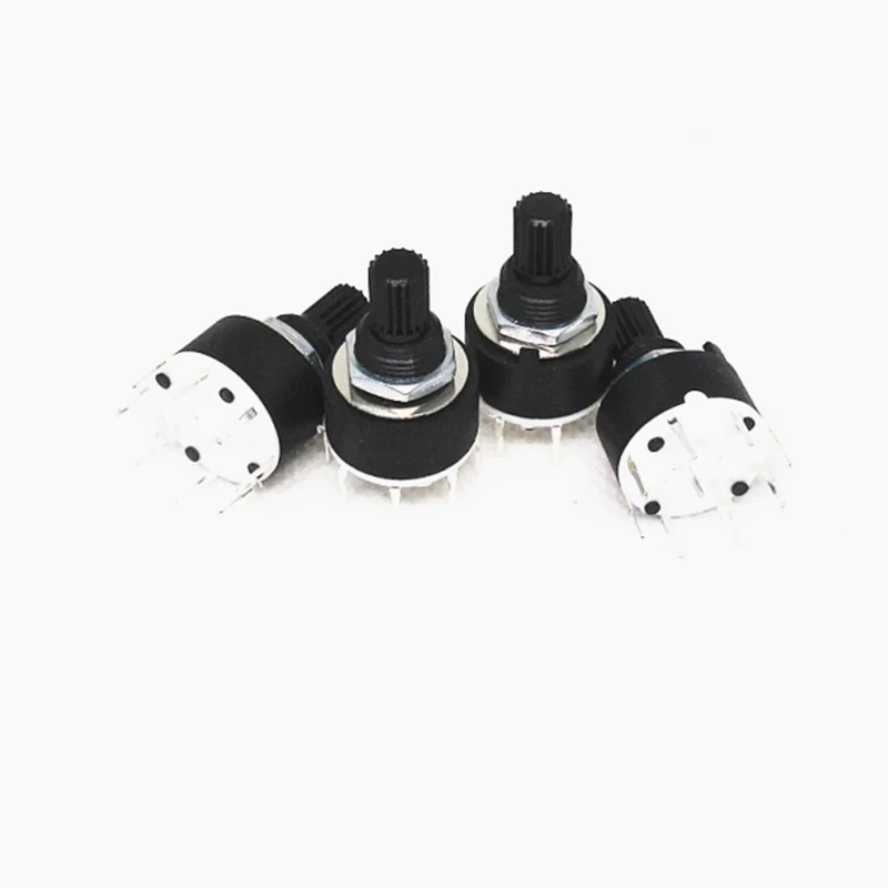 

1PCS SR16 Plastic 16MM Rotary Band switch 2 Pole 3 4 position 1 Pole 5 6 8 Position Handle Length 15MM Axis band switch