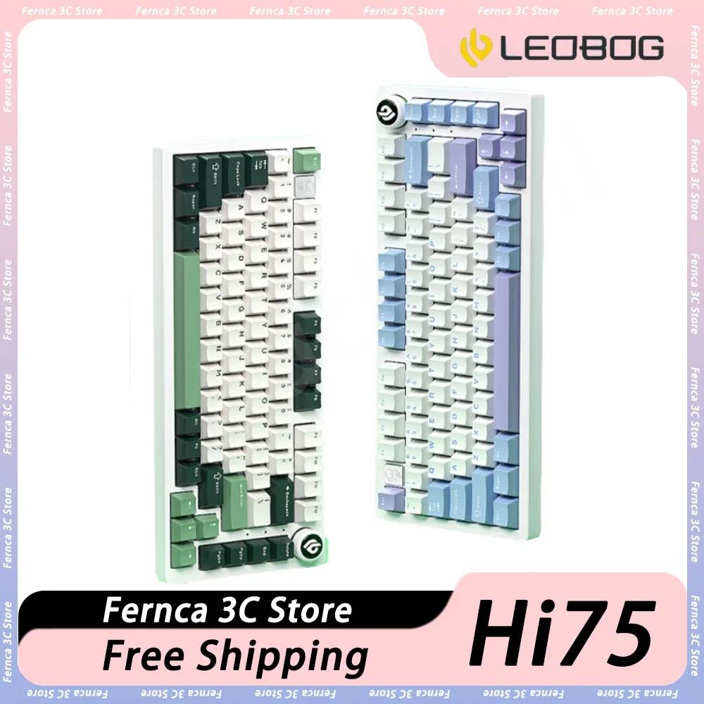 Механическая клавиатура LEOBOG Hi75 многофункциональная быстросъемная игровая из