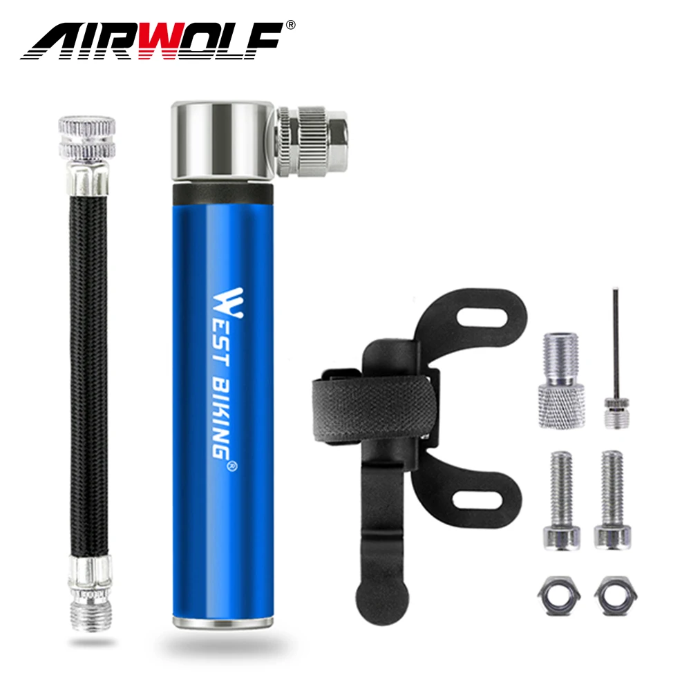 Велосипедный насос 120PSI портативный мини-насос для колес и шин из алюминиевого