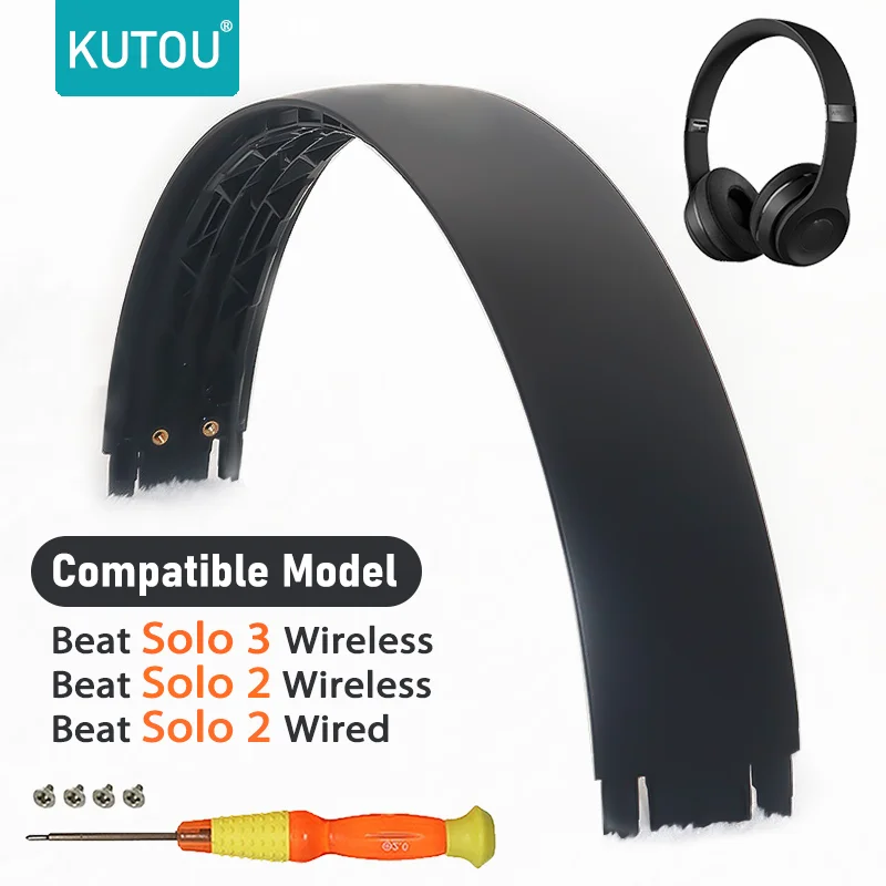 KUTOU Replacement Headband For Beat Solo 3 Headband Headphones Arch Plastic Parts Solo3 Solo 2 Top Head Band Shell Accessories