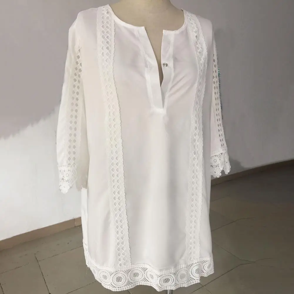 

Trendy Casual Simple Women Pullover Top Women Shirt Skin-Touching 3D Cutting