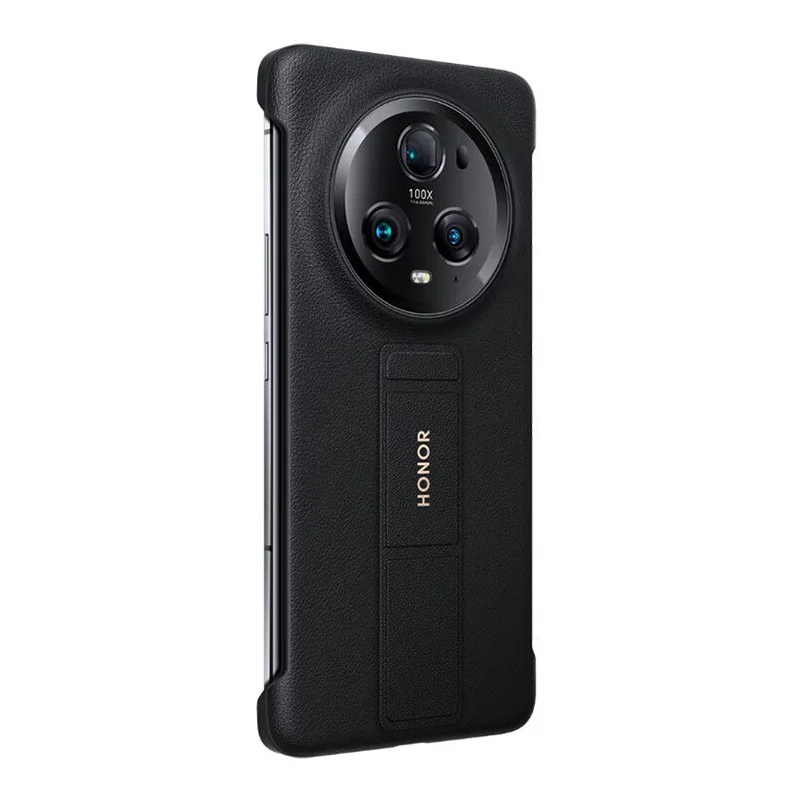 Honor Magic 5 Pro Case With Holder Anti-scratch Leather Case for Honor Magic 5 Pro Shockproof PU Case for Honor Magic5 Pro