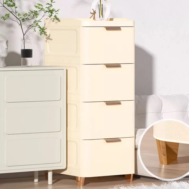 Шкаф для хранения спальни шкаф элегантные ручки высокий дизайн белый