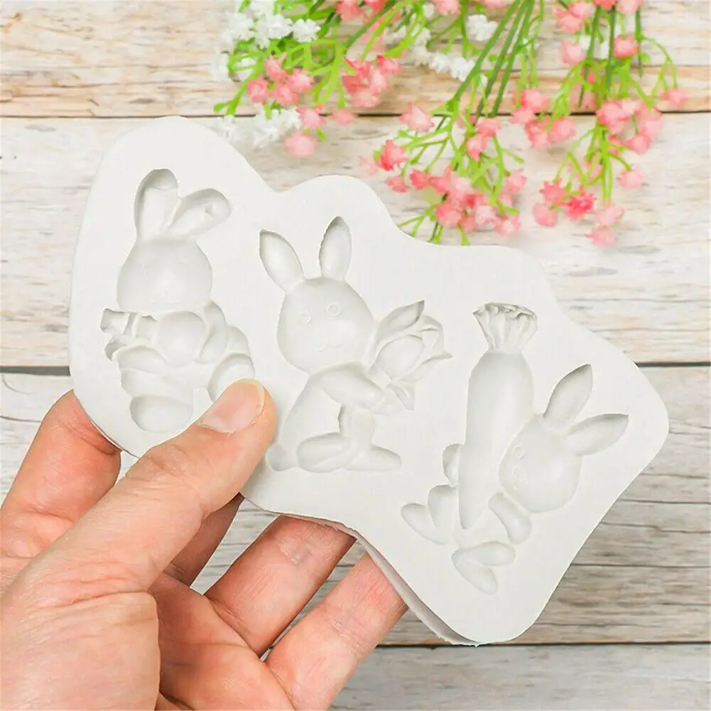 

Creative Mold Smooth Baking Mold Homemade 3D Easter Rabbit Mould DIY Making