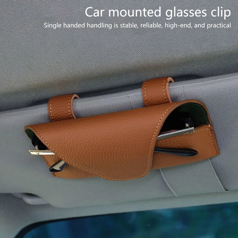 Однотонный стандартный автомобильный держатель для солнцезащитных очков