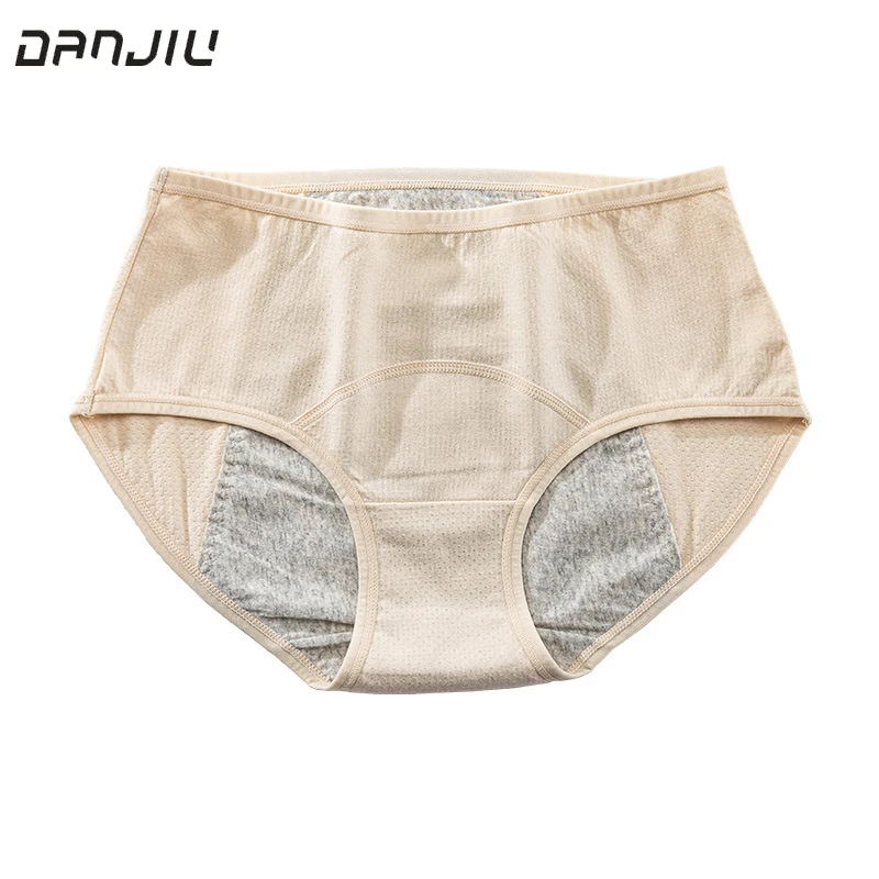 

New Women Cotton Underwear for Physiological Period Breathable Mesh Leak Proof Menstrual Panties Low Waist Soft Female Breifs