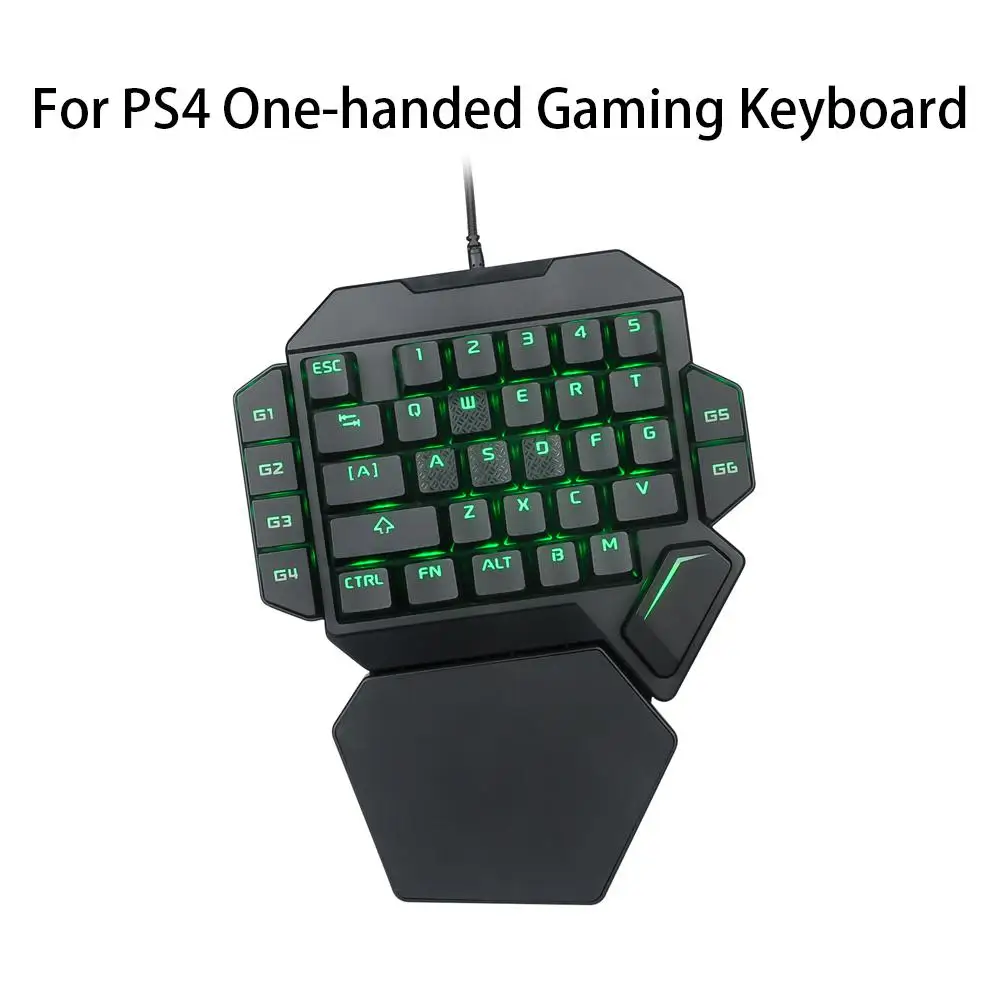 

One-Handed Mechanical Keyboard RGB Backlit 35 Keys Portable Mini Gaming Keyboard Detachable Work for PS4,Xbox One,Laptop,PC Game