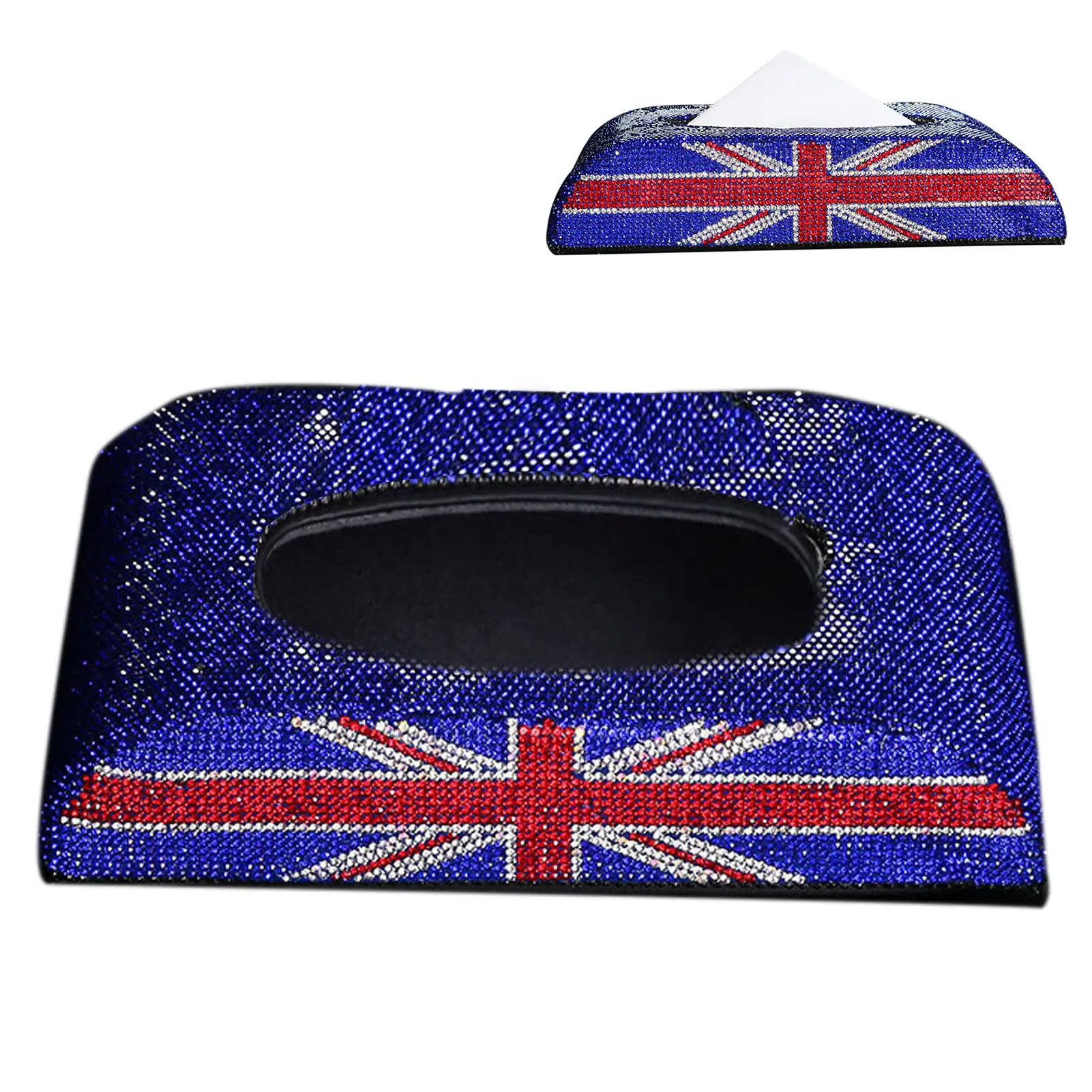 

British Flag Tissue Box Cover Union Jack British Flag Tissue Box Cover Patriotic Napkin Storage Box Holder Red White Blue Flag