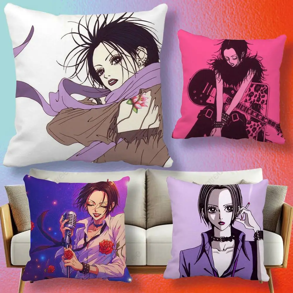 Фото Наволочка с двусторонним принтом Anime Cool Nana O-Osaki Line, однотонная, минималистичная, подходит для всех стилей спальни. №1