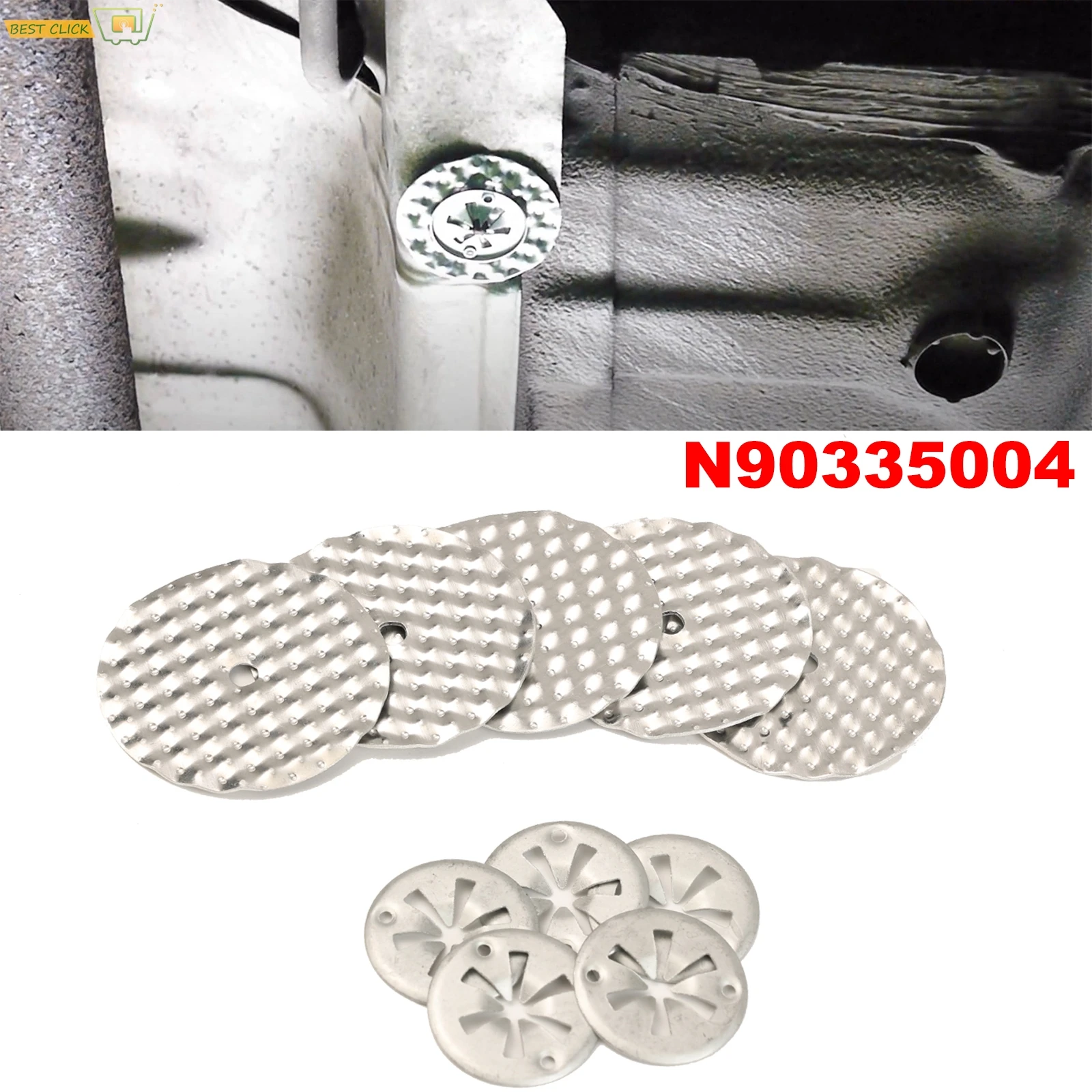 10 шт. ремонтный комплект теплового экрана для Audi VW защитная пластина шайба крепление зажим набор креплений N90796501 N90796502