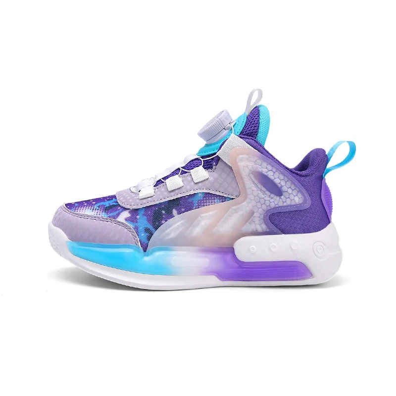 Children Basketball Shoes for Boys Sneakers Thick Sole Non-slip Kids Sports Shoes Child Boy Basket Trainer Shoes