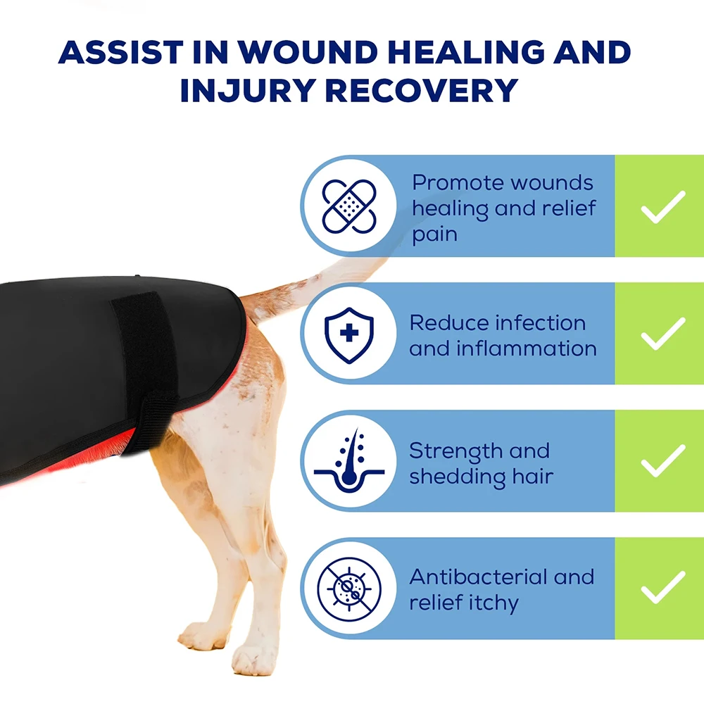 Женская красная инфракрасная одежда для собак обезболивающий терапевтический