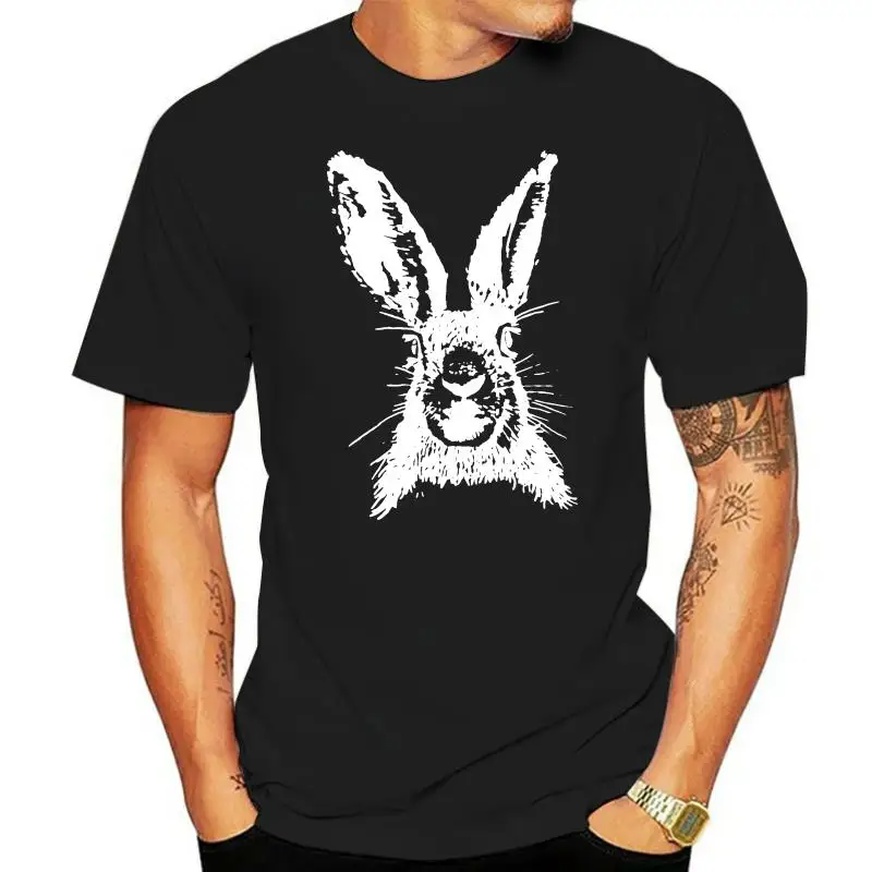 

Men tshirt HARE WHITE T SHIRT Slim Fit T Shirt women T-Shirt tees top