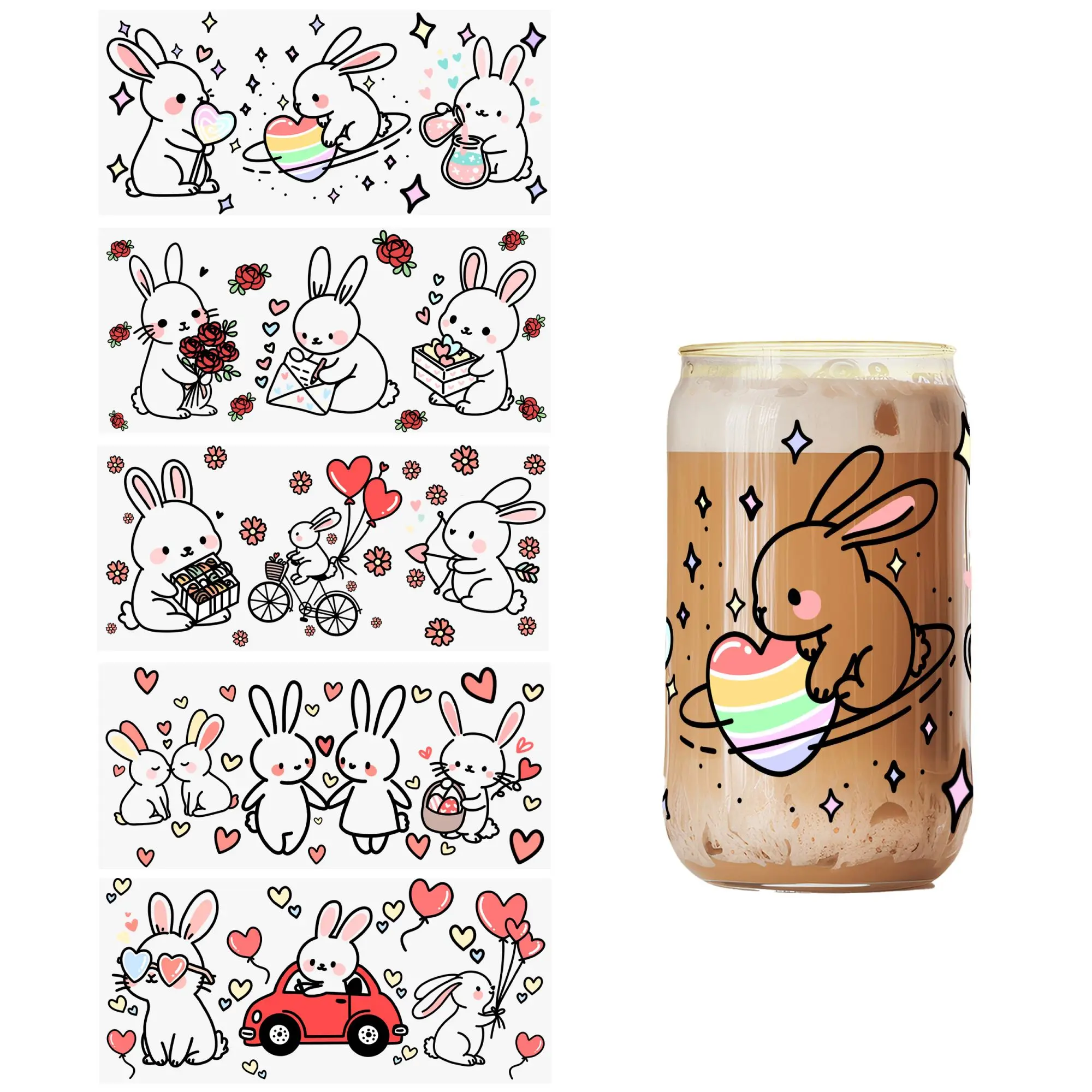 5 шт. водостойкие банки для банок 16 унций 11 х24 см