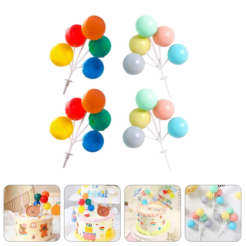 

10pcs Balloon Cake Decoration Toppers Balloons Cupcake Picks Cake Picks Topper