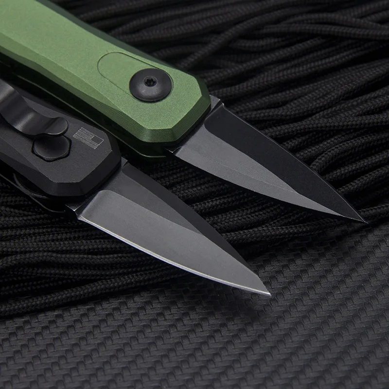 Складной нож CPM154 с алюминиевой ручкой черный титановый тактический для кемпинга
