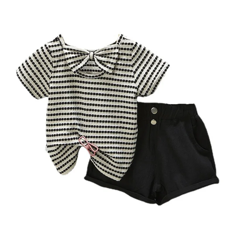 

2 шт./комплект, футболка и шорты для девочек