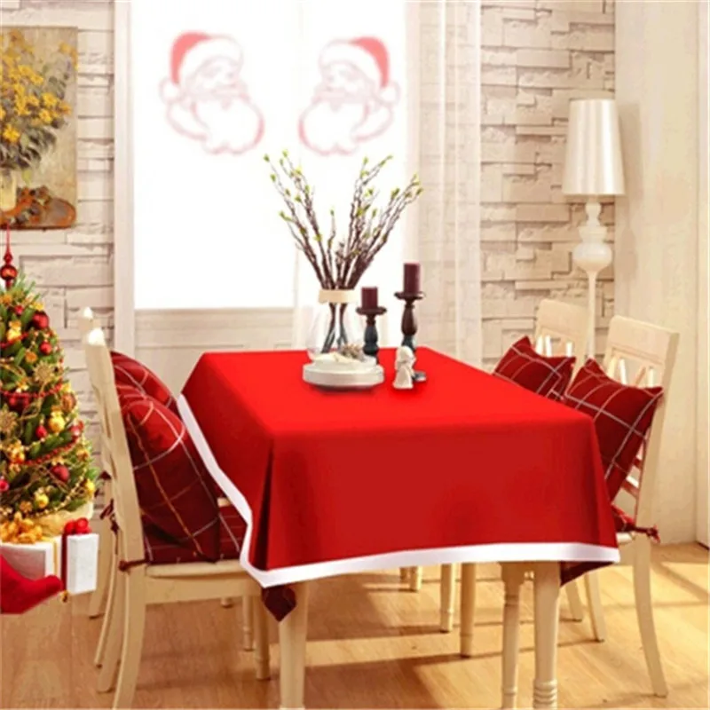 

Новогодние домашние украшения для кухонного обеденного стола Рождественская Скатерть Прямоугольные скатерти для праздвечерние чного стола рождественские украшения