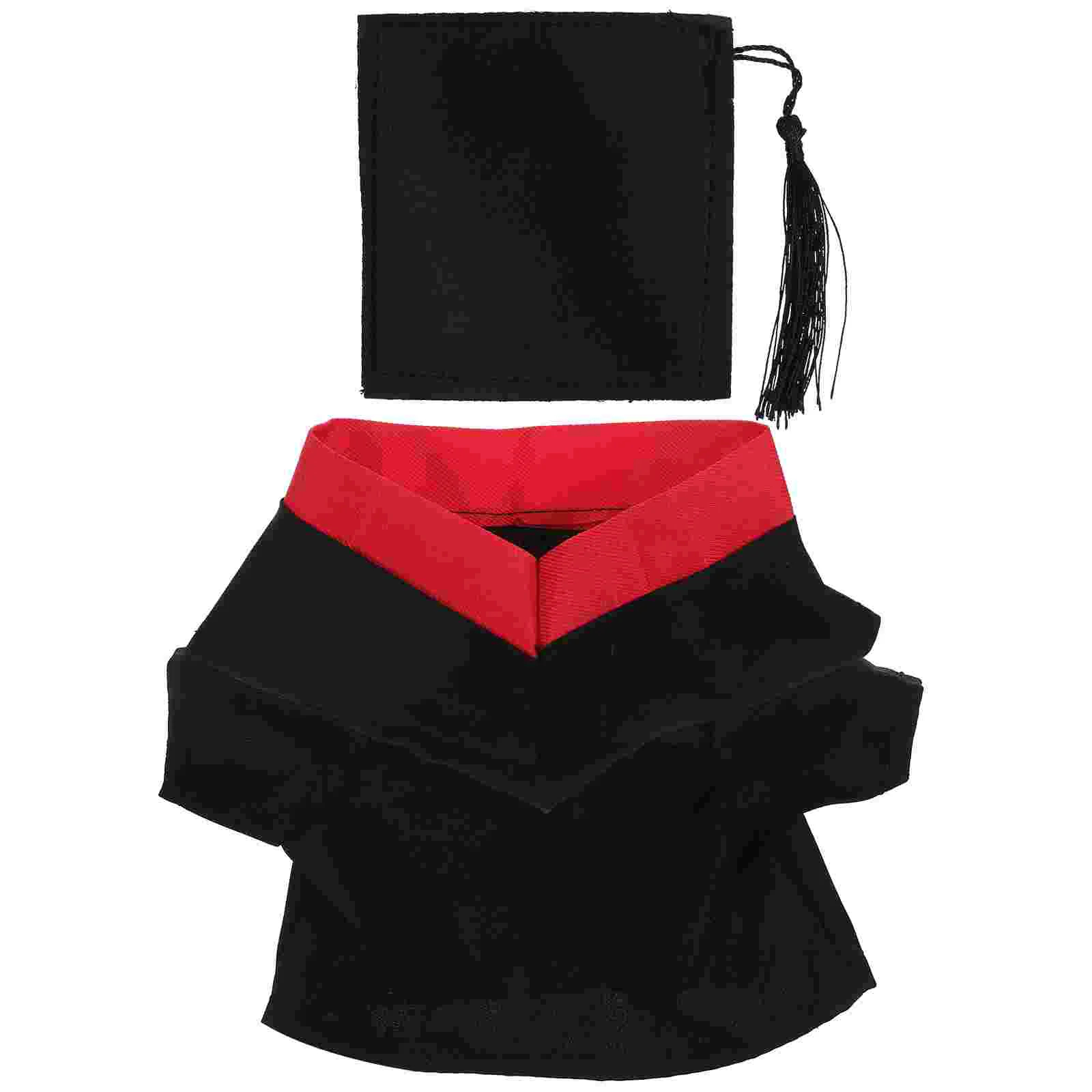 

Graduation Gown Mini Gifts Clothes Set Hat Clothing Doctor's Dress Suit Dress-up Baby Outfit Decor