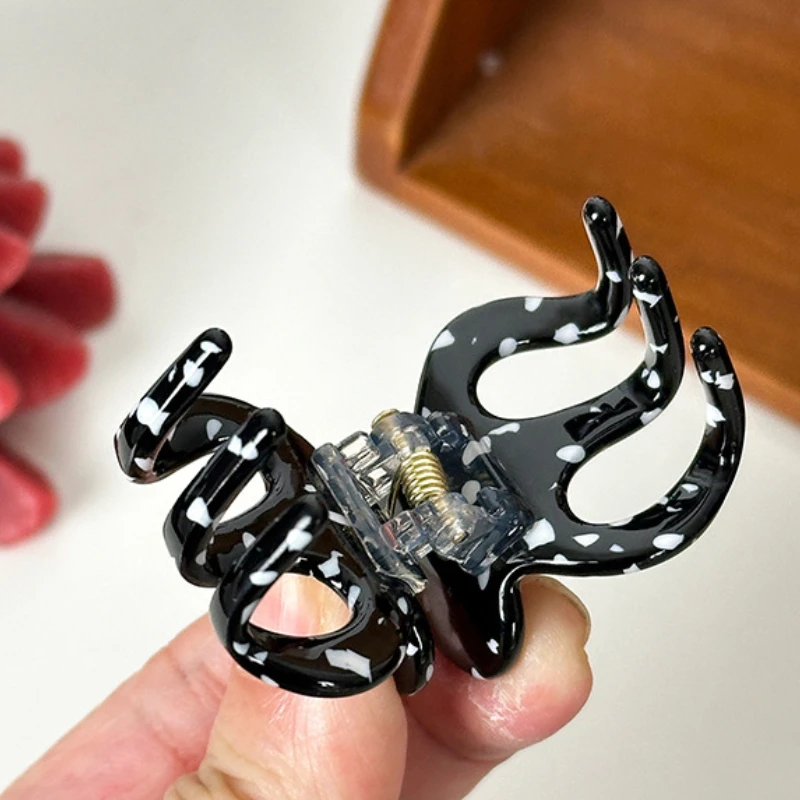 Ретро ацетатные заколки для волос Сладкие маленькие Крабовый зажим Заколки