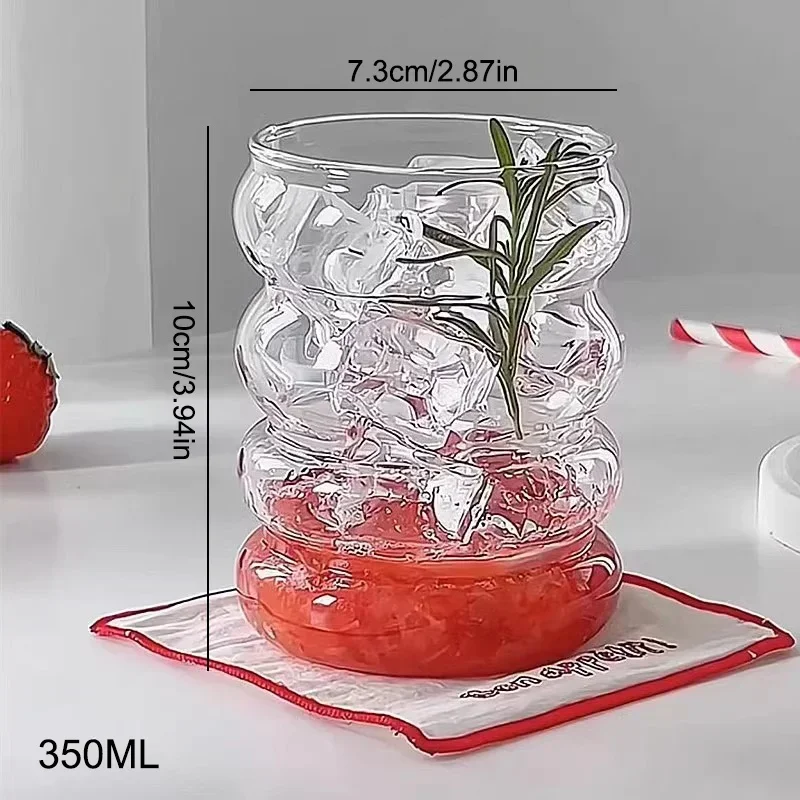 

Стеклянные кофейные кружки 300 мл, набор из 4 штук