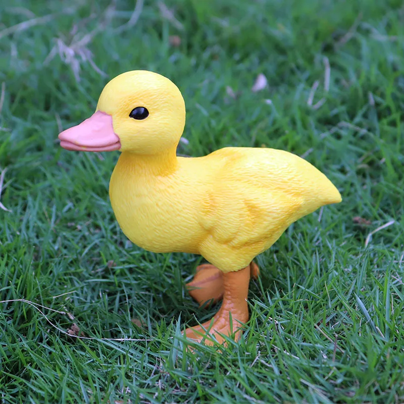 

HOT SALE Simulation Farm Ducks Realistic Animal Figurines Duckling Duck Poultry Animal Figures For Children's Party Favors Toys