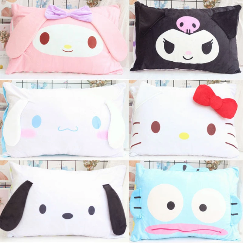 

Cute Three-Dimensional Melody Hello Kitty Cartoon Single Pillow Case Student Dormitory Pillowcase No pillow insert
