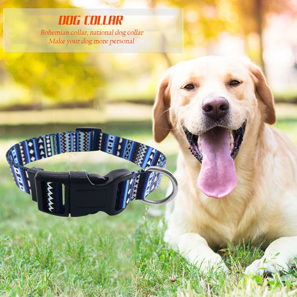 

Модный богемный ошейник для собак, персонализированный ошейник для щенков народного заказа с пряжкой, товары для вытягивания домашних живо...