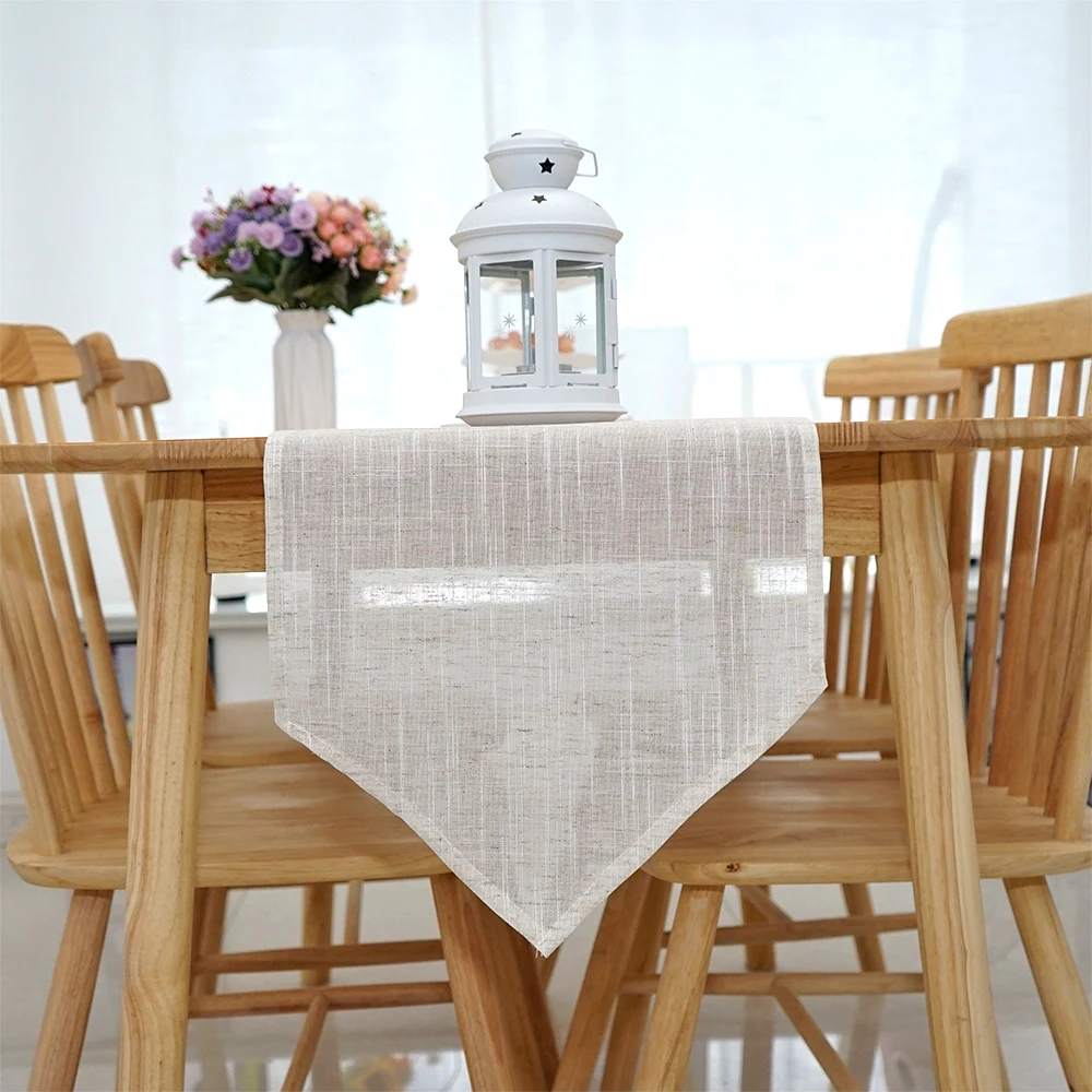 Домашняя Декоративная скатерть из льна в деревенском стиле винтажный Чехол для