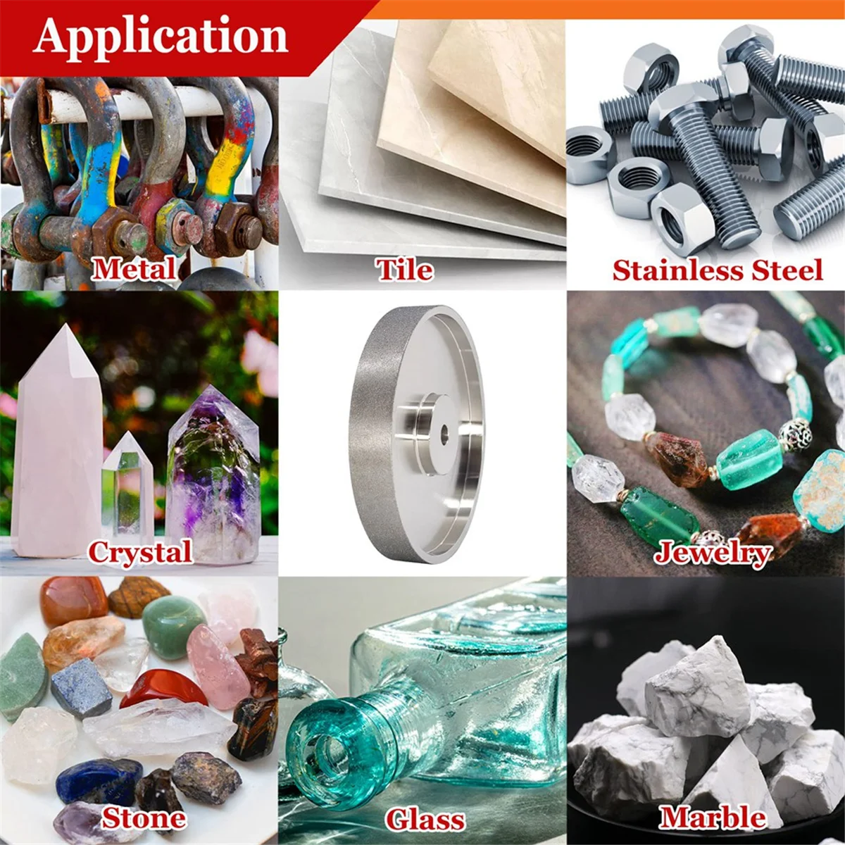 CBN шлифовальный круг диаметр 6x1 дюйм ширина 1/2 дюйма алмазный для заточки