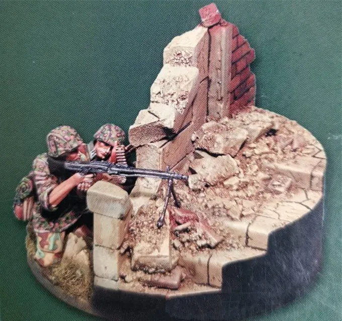 1/35 skala druckguss Harz Puppe WWII Zivilen Modell Montage Kit (2 Figuren) Einschließlich Unlackiert Basis, freies Verschiffen