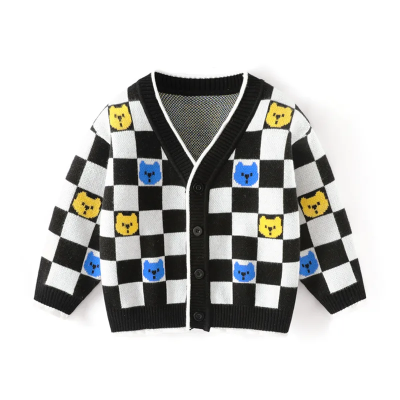 

Sweater For Boy Knit Clothes Cardigan Autumn Winter Warm Tops For Kids Toddlers