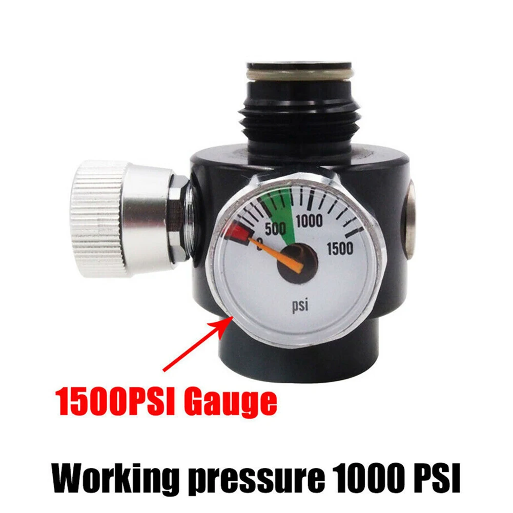 

Adjustable Compressed Air Regulator For PCP Paintball Can So Da Cylinders For 300PSI 1500PSI G1/2-14 2800PSI Paintball Tank