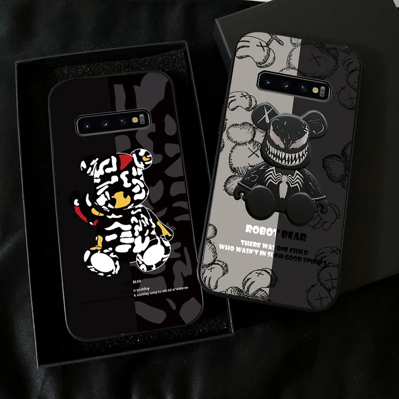 

Fashion Brand Luxury Bear For Samsung Galaxy S10 Plus S10E S10 Lite For Samsung S10 5G Phone Case Silicone Cover Carcasa