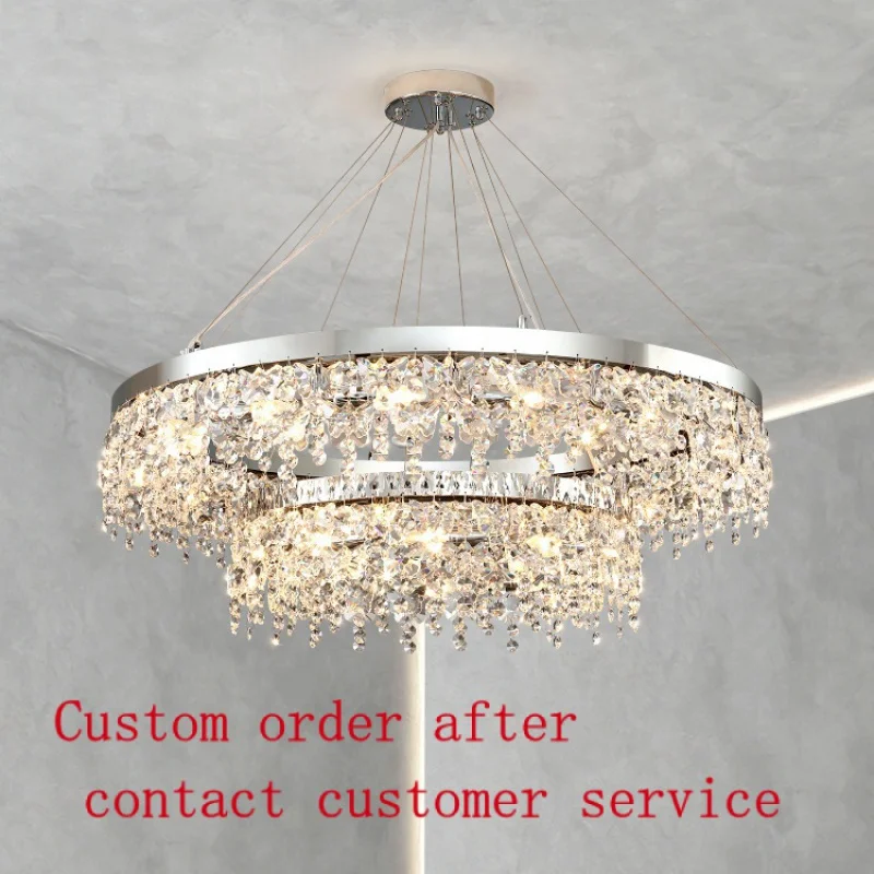 

Modern Style Living Room Large Italian Gold Wedding Lampen Crystal Ceiling Luxury Lustre Chandelier Crystal Pendant Lights