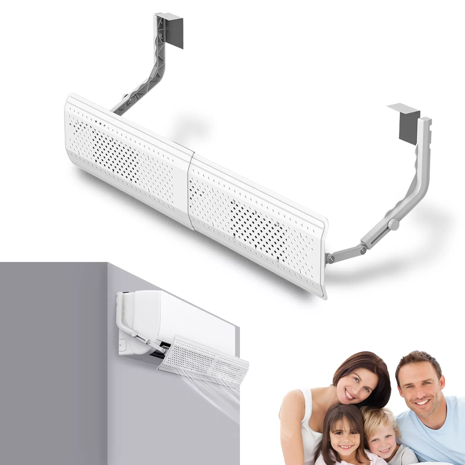 

Air Conditioner Deflector Vent Covers For Home Ceiling AC Vent Cover Vent Deflectors Block Dust And Pollution Particles Reduce