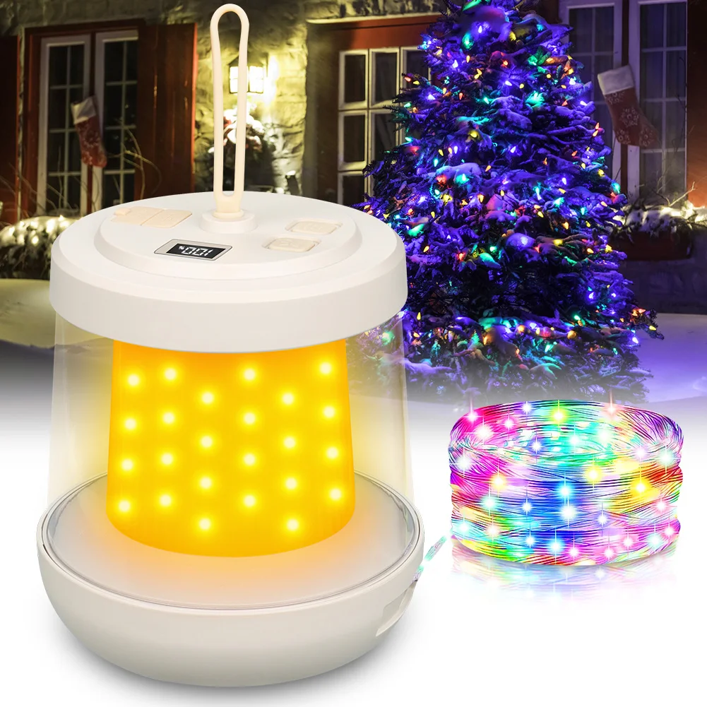 UniqueFire Портативные гирлянды 2 в 1 уличные для кемпинга перезаряжаемые 3 режима