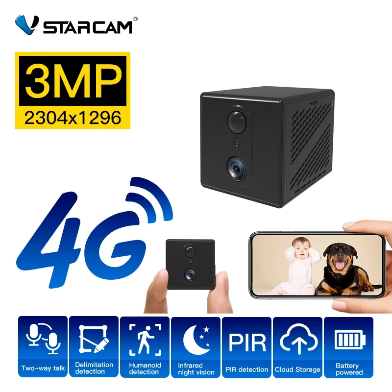 

Vstarcam новая мини ультразвуковая камера 1080p 4G Автомобильная камера CB75 Автомобильная камера 2 МП защита безопасности видеонаблюдение удаленны...