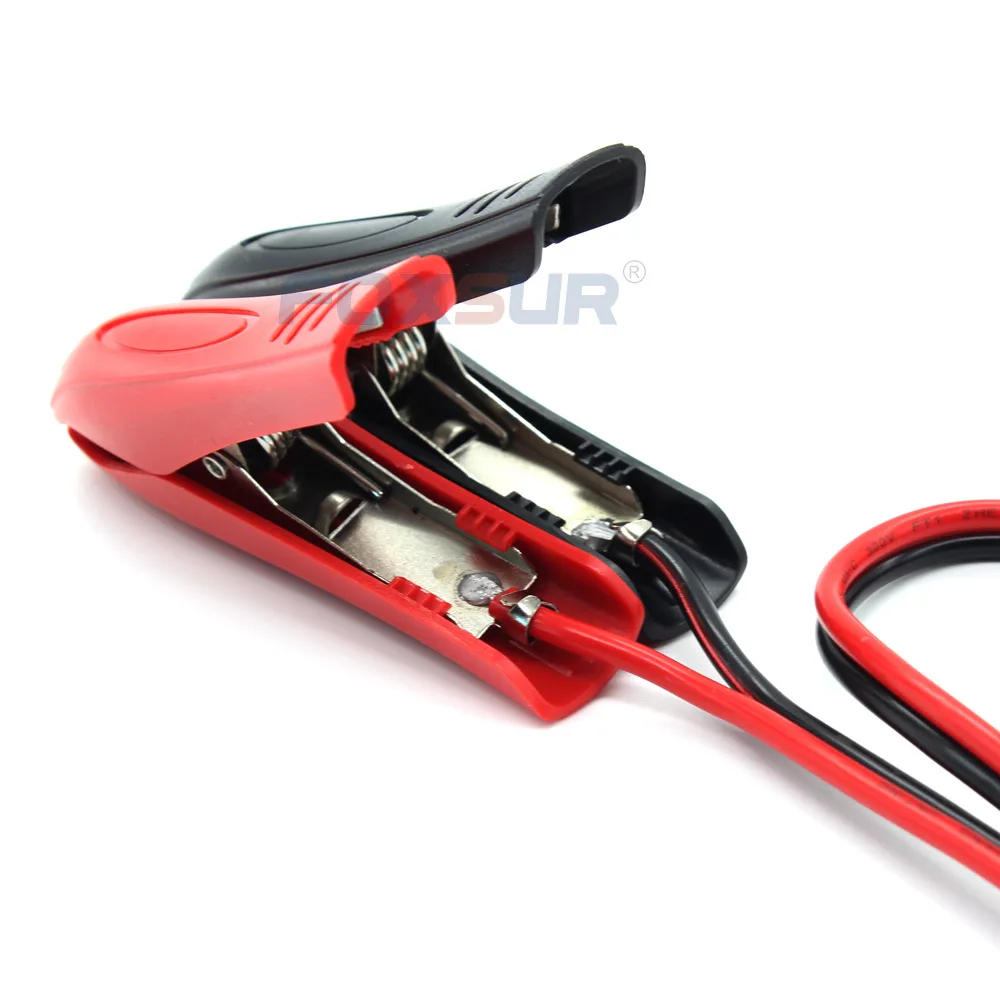 

FOXSUR Sae Quick Connector To High-Grade Clip Line Charger Crocodile Clip Fire Wire Charging Line Length 60cm Cars Accessories