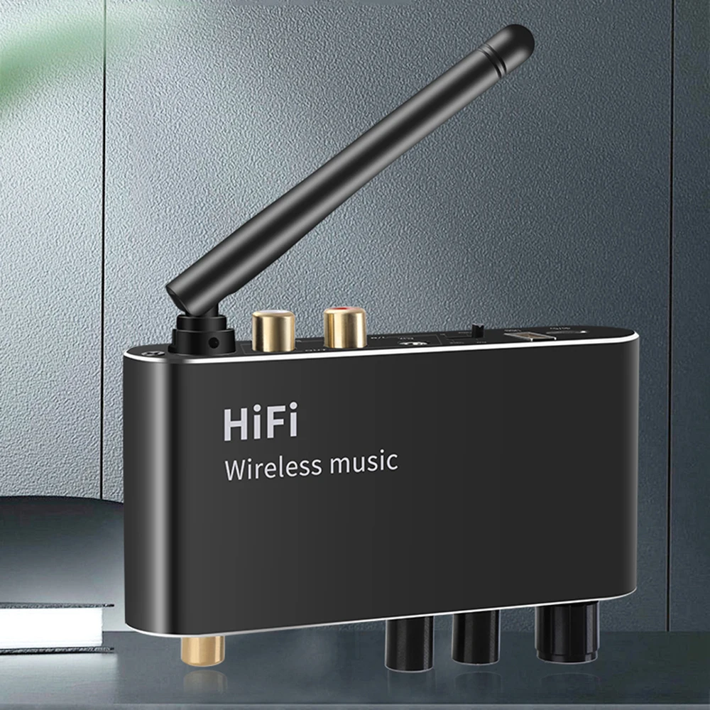 

Bluetooth-compatible Digital to Analog Audio DAC Converter Adapter Digital SPDIF Optical Toslink to 3.5 AUX Jack RCA Receiver