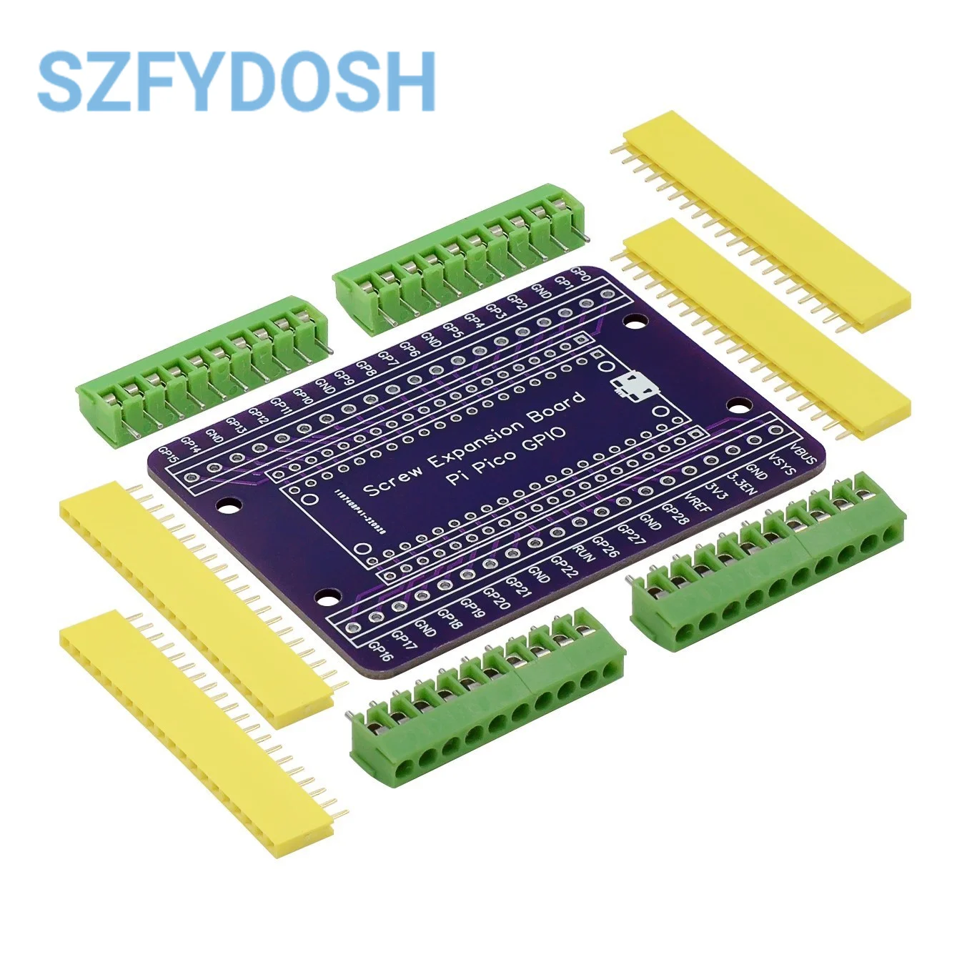 Expansion Board GPIO Breakout Extension Adapter Onboard Male and Female Pins for Raspberry Pi Pico  images - 6