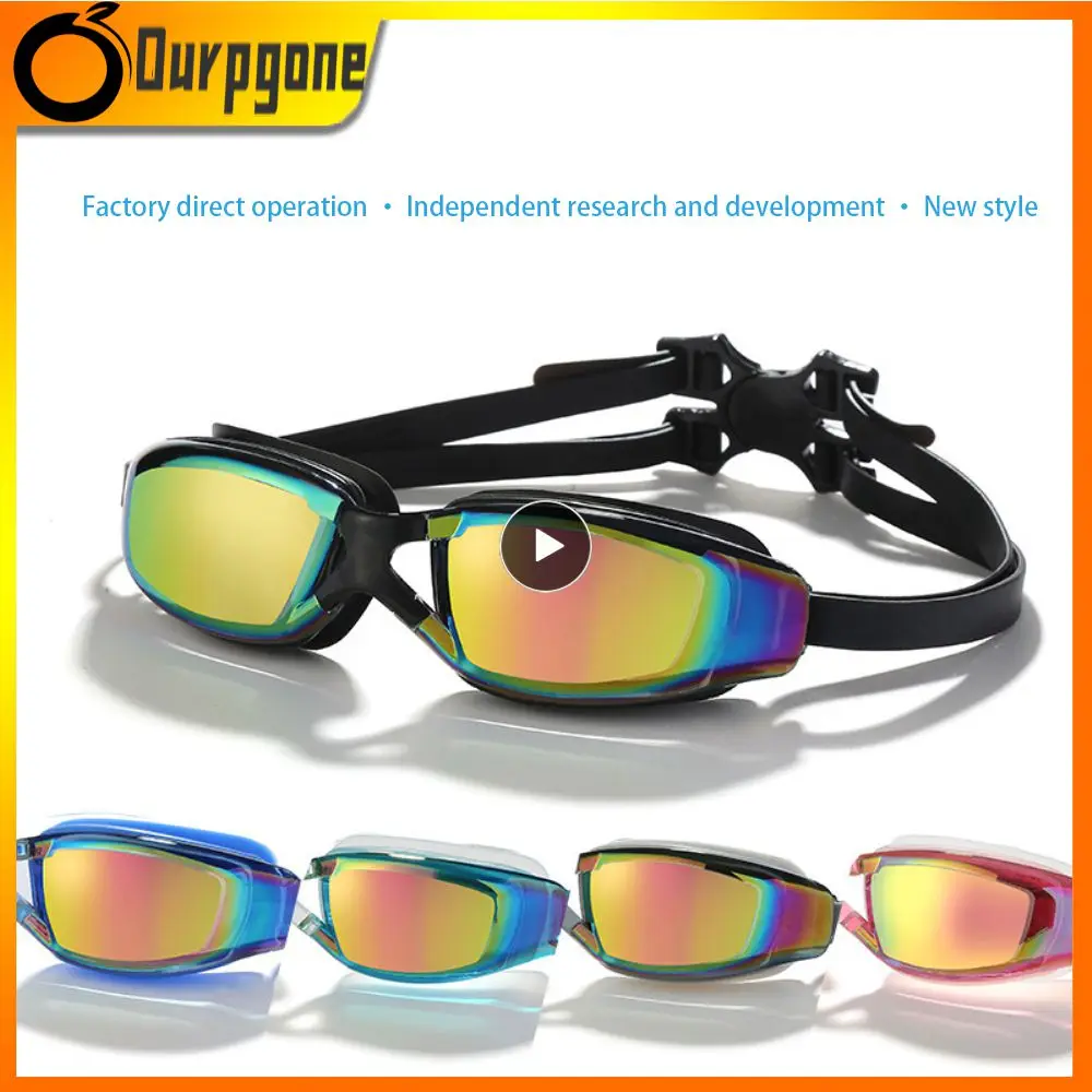 

Anti-fog Waterproof Goggles Professional Adult Mens And Womens Swimming Goggles Spill-free Clearer Vision Ultraviolet-proof